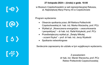 SPOTKANIE „Politechnika Częstochowska - 75 lat dla miasta”