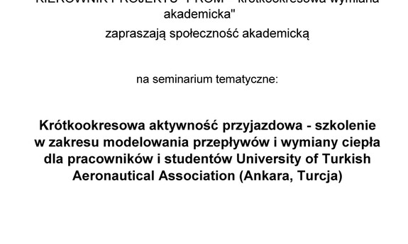 Zaproszenie na seminarium